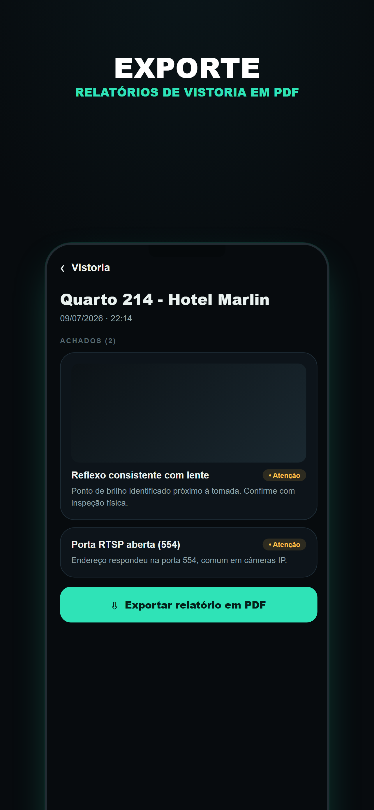 Relatório em PDF exportado pelo Sonar